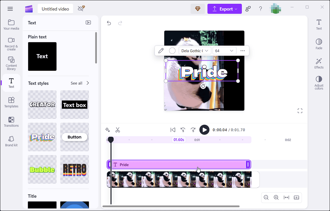 Delete a frame or add text to GIF in Photoshop