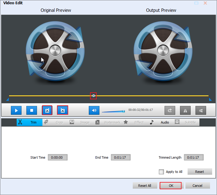 Trim the APE file in Avdshare Audio Converter