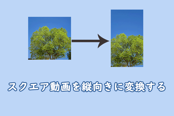 「Window向け」正方形の動画を縦向きに簡単に変換する方法