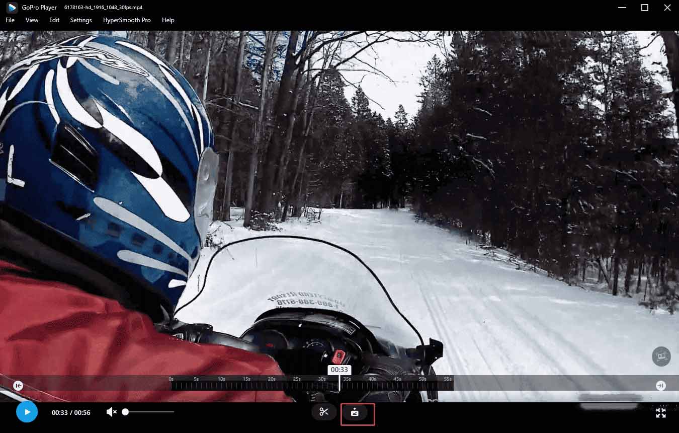 Click the Photo icon to extract frame from the video