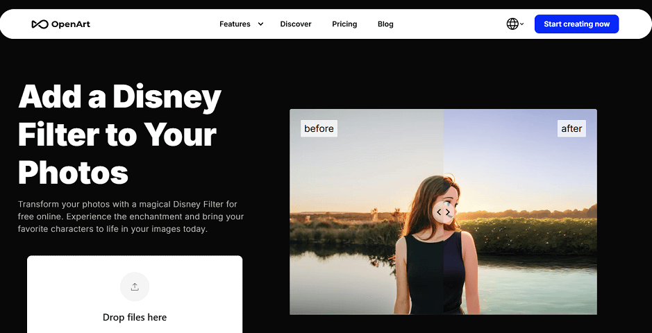 OpenArt’s Disney image generator.