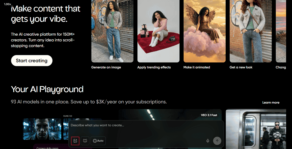 Picsart interface with the Photo icon selected.