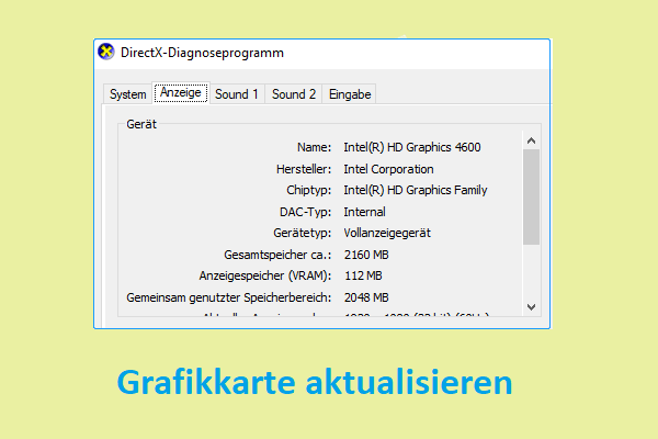 Lösungen zur einfachen Aktualisierung der Grafikkarte und Neuinstallation von OpenGL