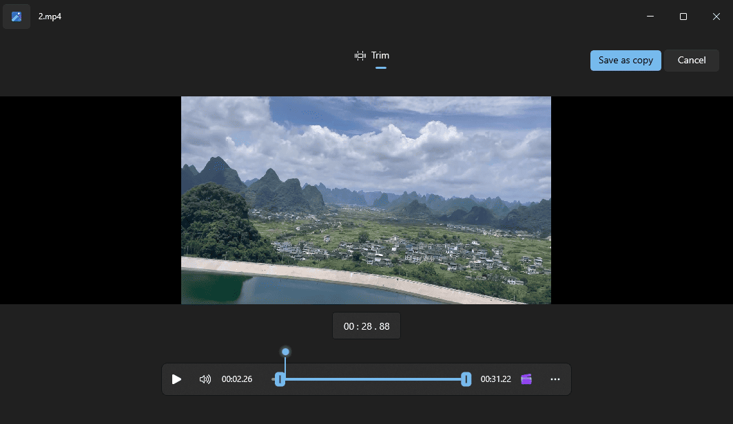 The main interface of the Photos.