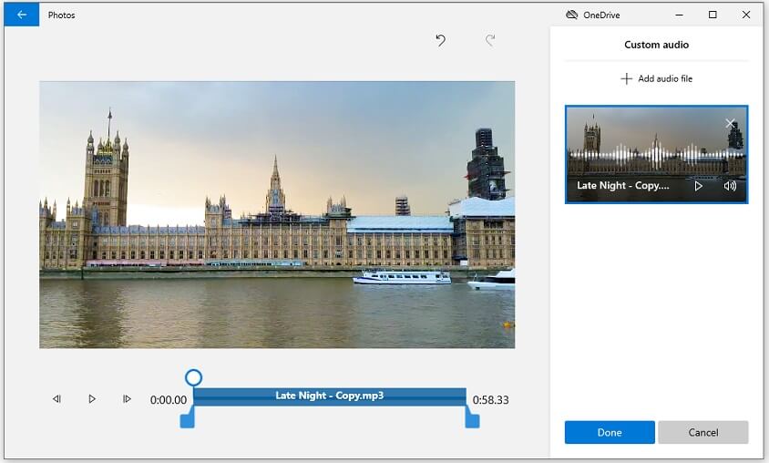Bearbeiten des Audioclips.