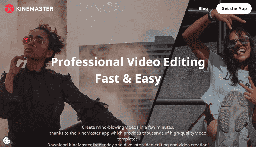 Oberfläche von KineMaster.