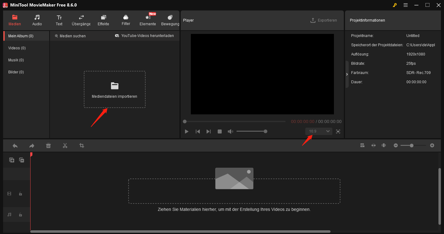Importieren Sie Ihre Fotos