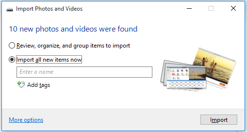 Fotos und Videos importieren