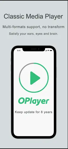 OPlayer on an iPhone