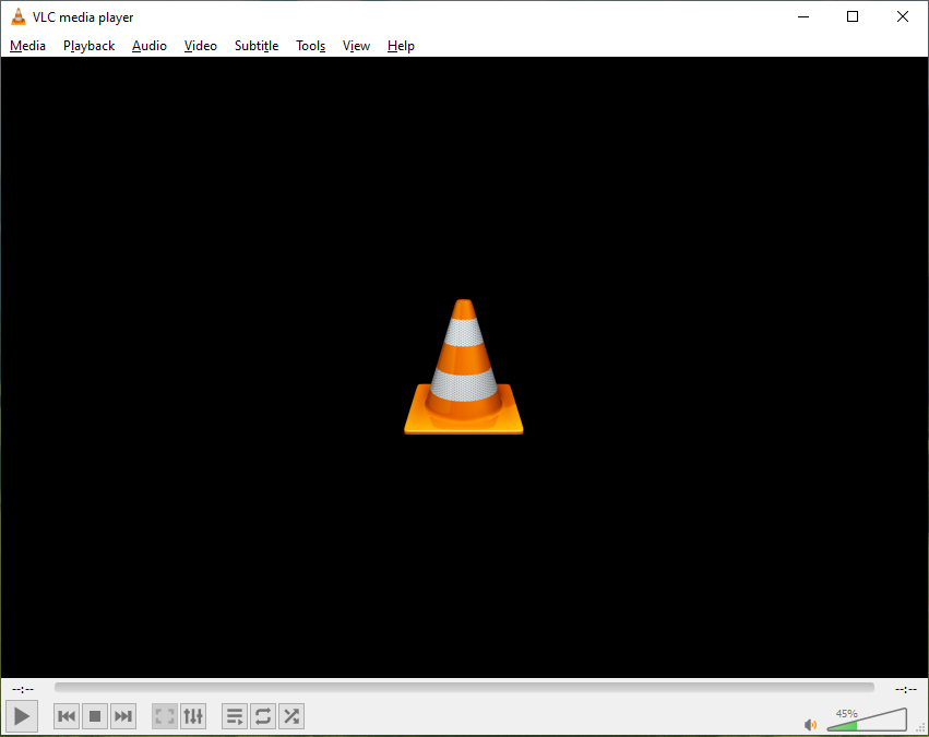 The main interface of VLC Media Player.