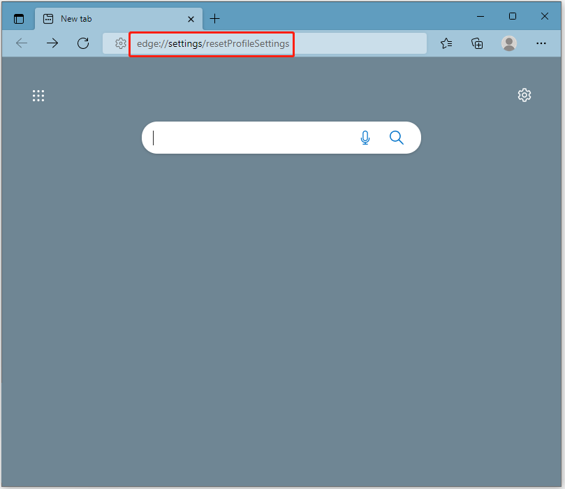 Microsoft Edge page showing how to go to its Reset settings window