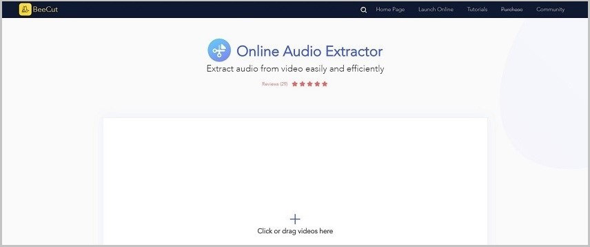 Beecut Online Audio Extractor