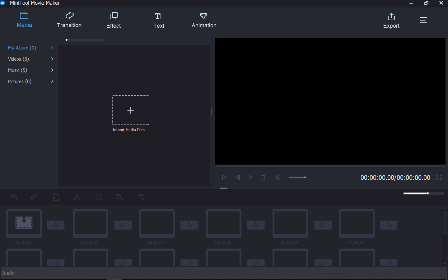 Führen Sie MiniTool Movie Maker Beta aus