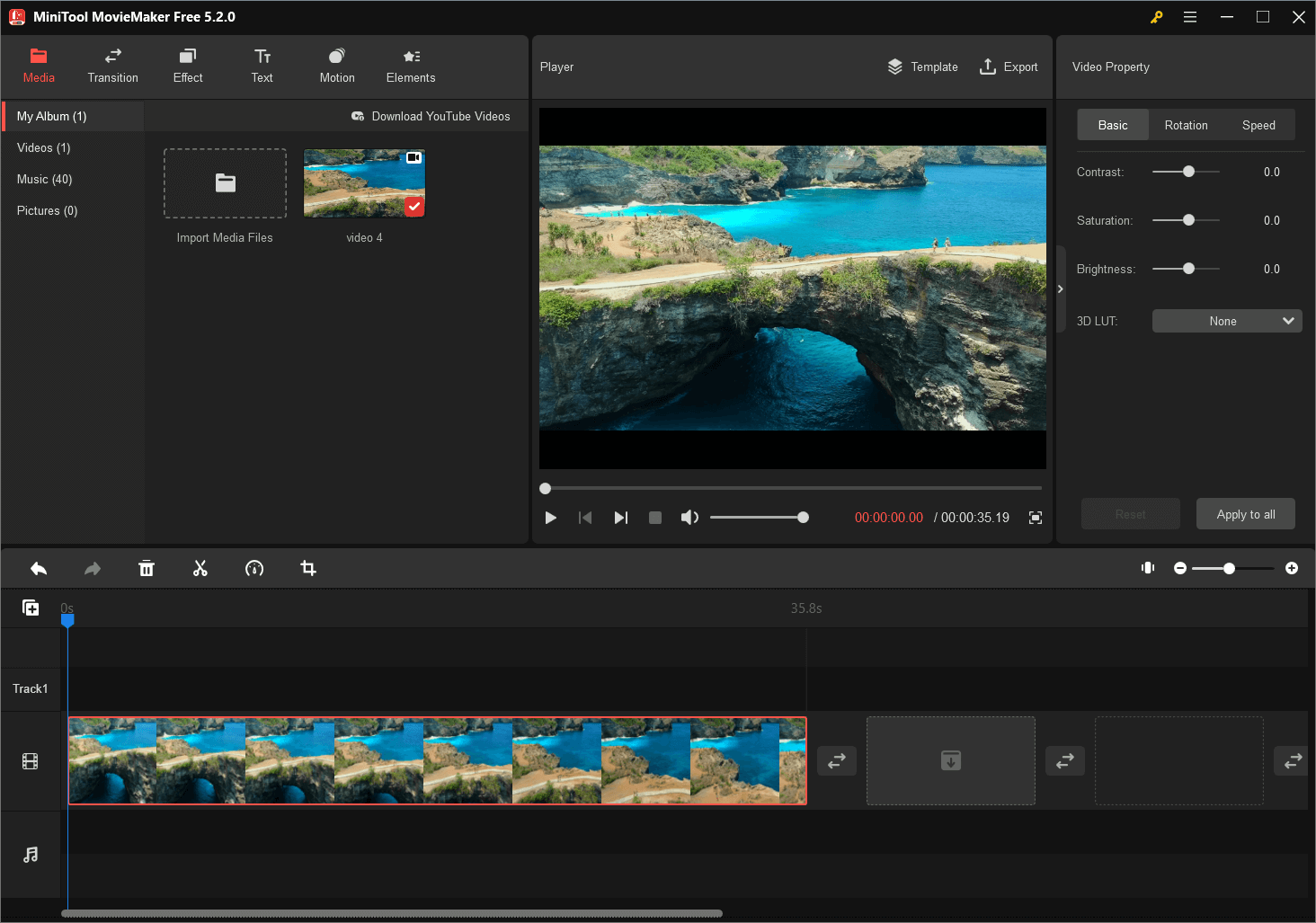 MiniTool MovieMaker can edit MP4 video
