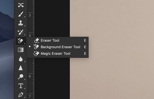 select Background Eraser Tool