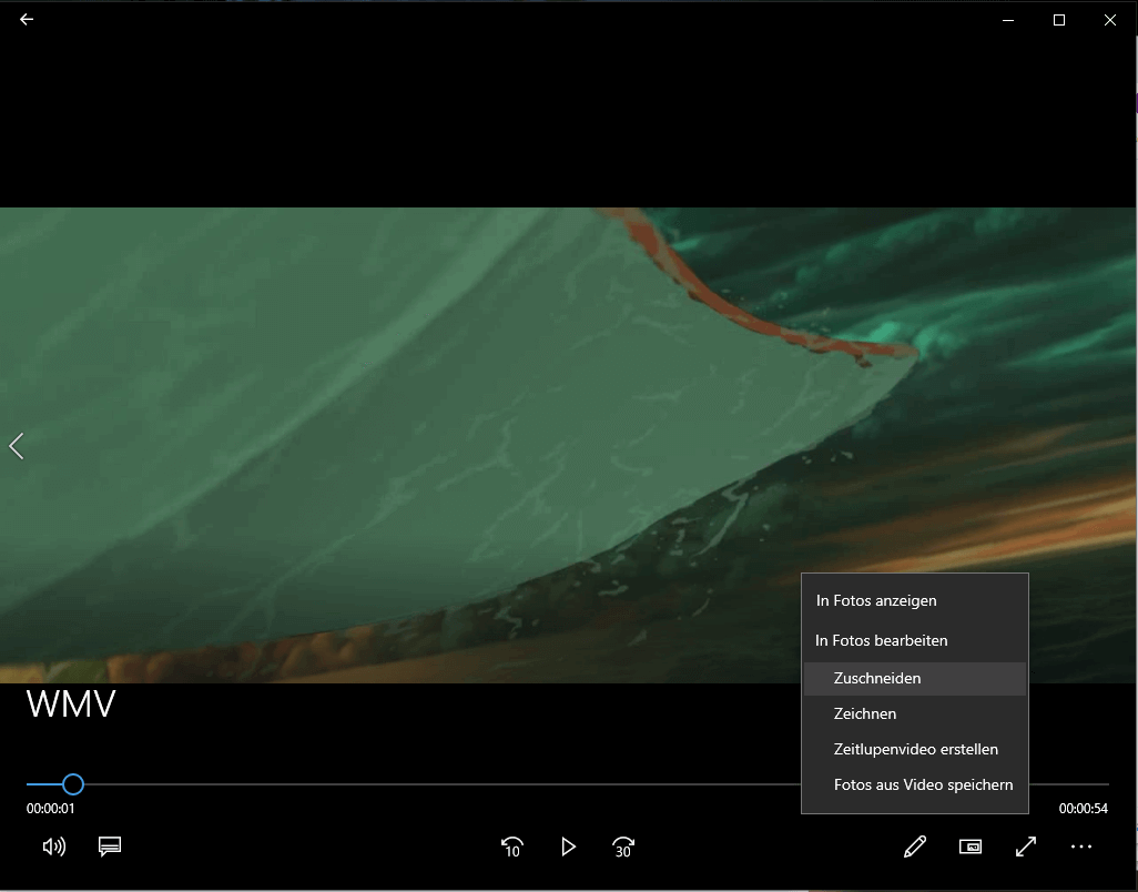 Video in Windows 10 mit der App Filme & TV schneiden