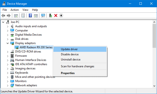 right-click your adaptor and click Update driver