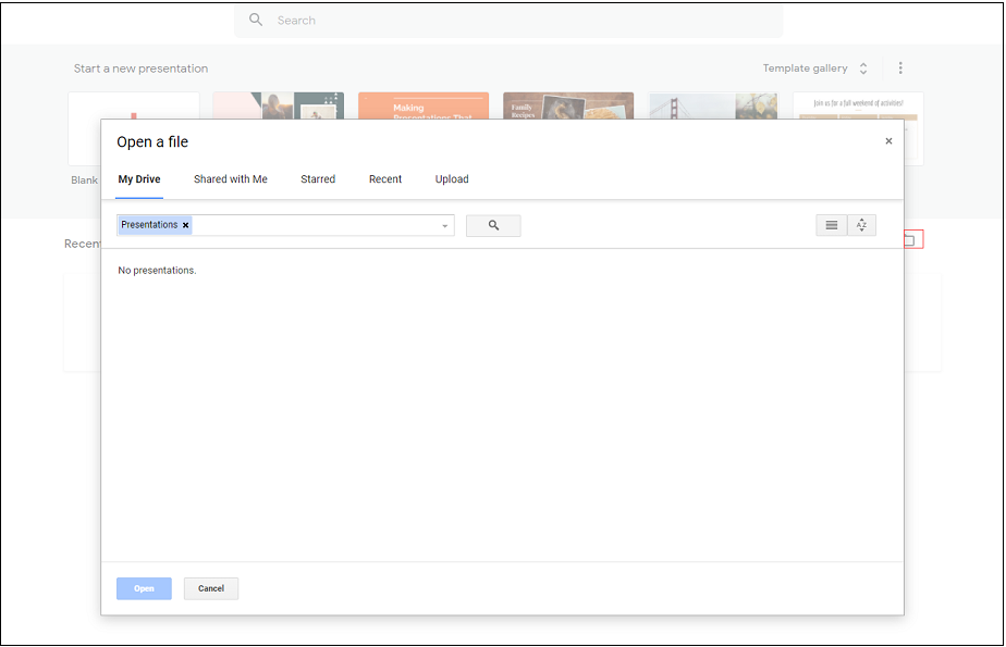 upload a PowerPoint file to Google Slides