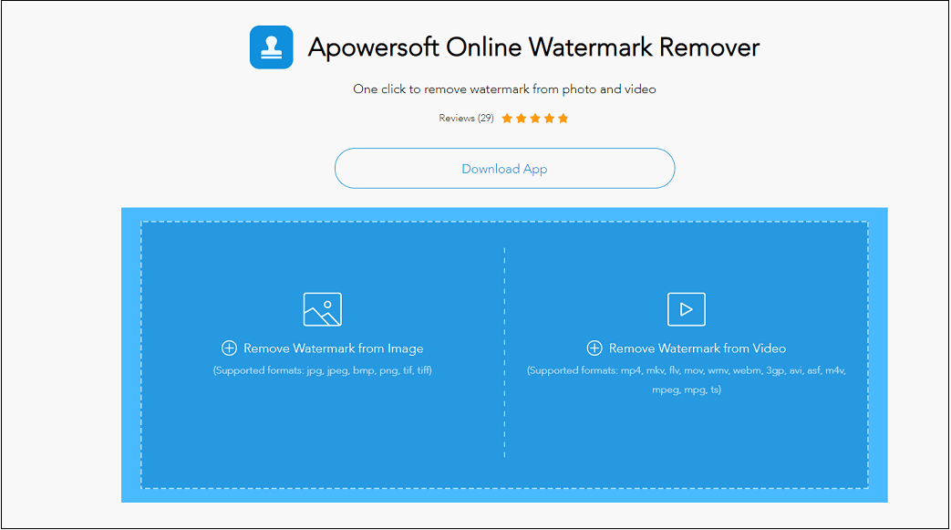 Apowersoft online watermark remover