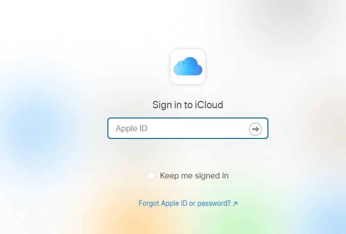 sign into iCloud