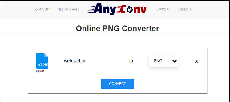 convert WEBM to PNG