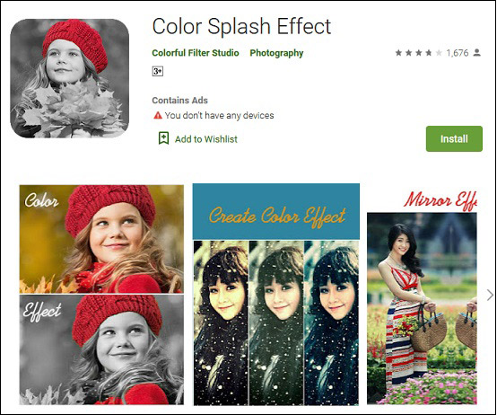 Color Splash Effect