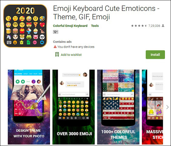 Emoji Keyboard Cute Emoticons