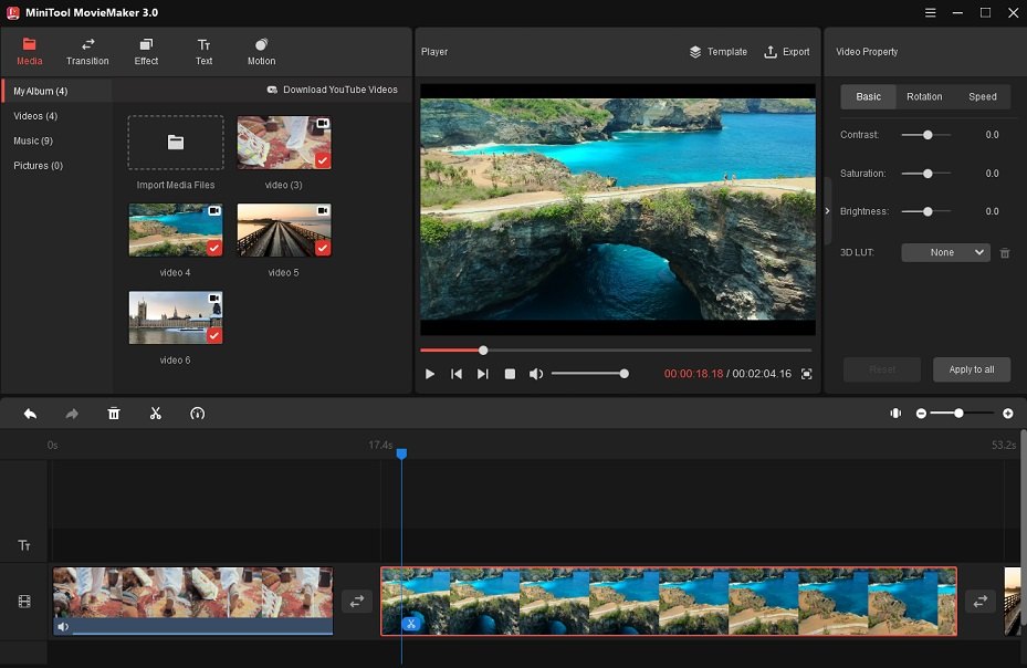 add video clips to the timeline
