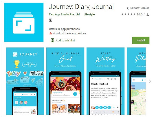 Video journal shop app