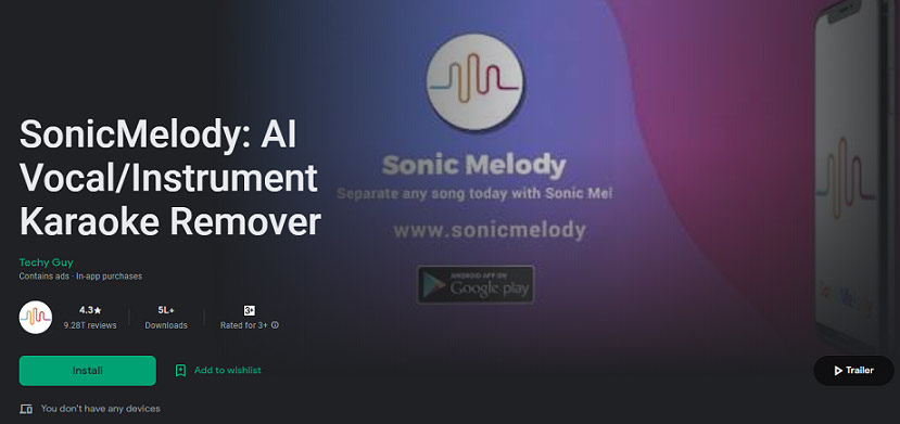 SonicMelody: AI Vocal/Instrument Karaoke Remover
