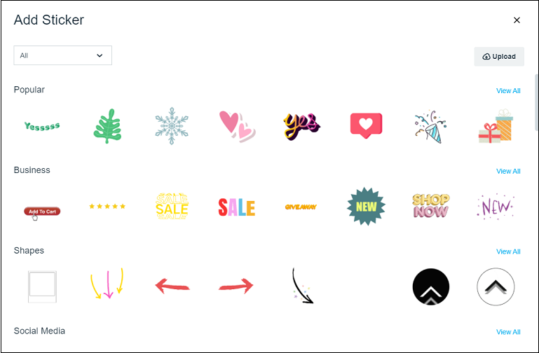 add stickers to Video on Vimeo