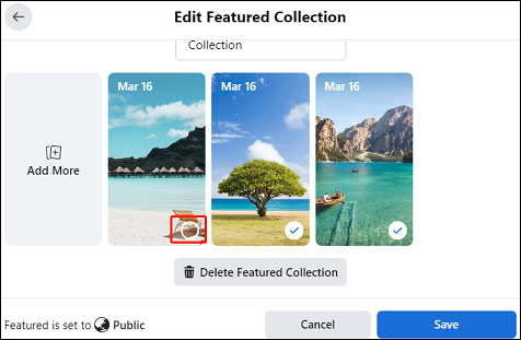 remove a Featured photo