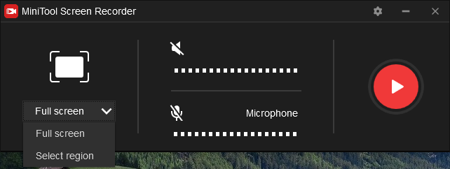MiniTool Video Converter screen record