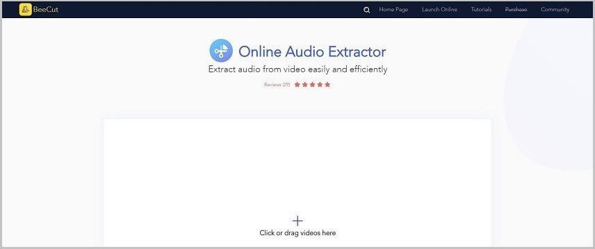 Beecut Online-Audio-Extraktor
