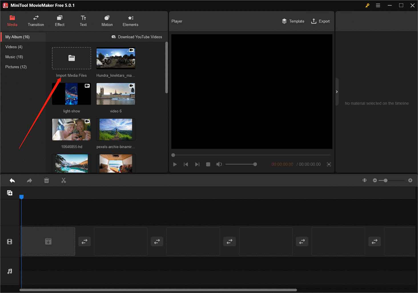 Fügen Sie MiniTool MovieMaker 360-Grad-Videos hinzu