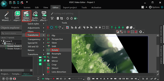 Video im VSDC Free Video Editor drehen
