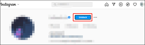 unblock someone on Instagram.com from a computer