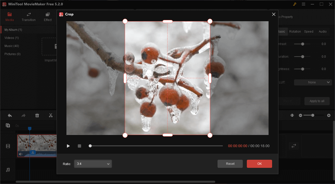 Video mit MiniTool MovieMaker zuschneiden