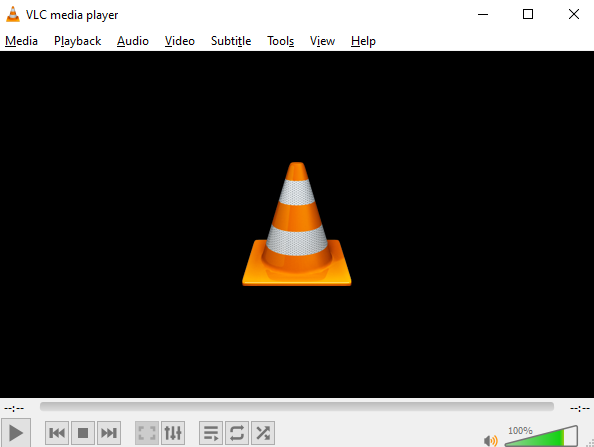 the interface of VLC