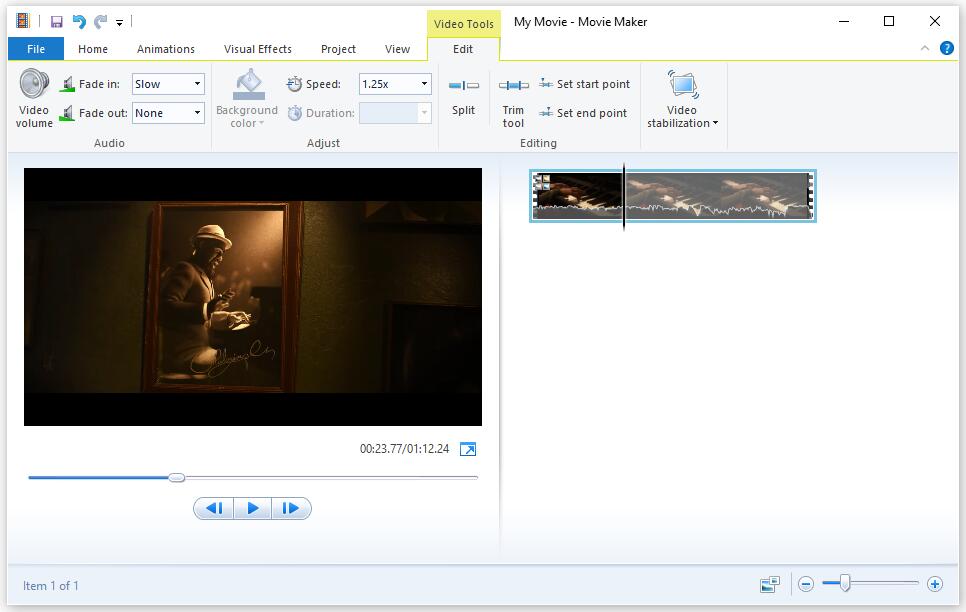 modifier une video dans Windows Movie Maker