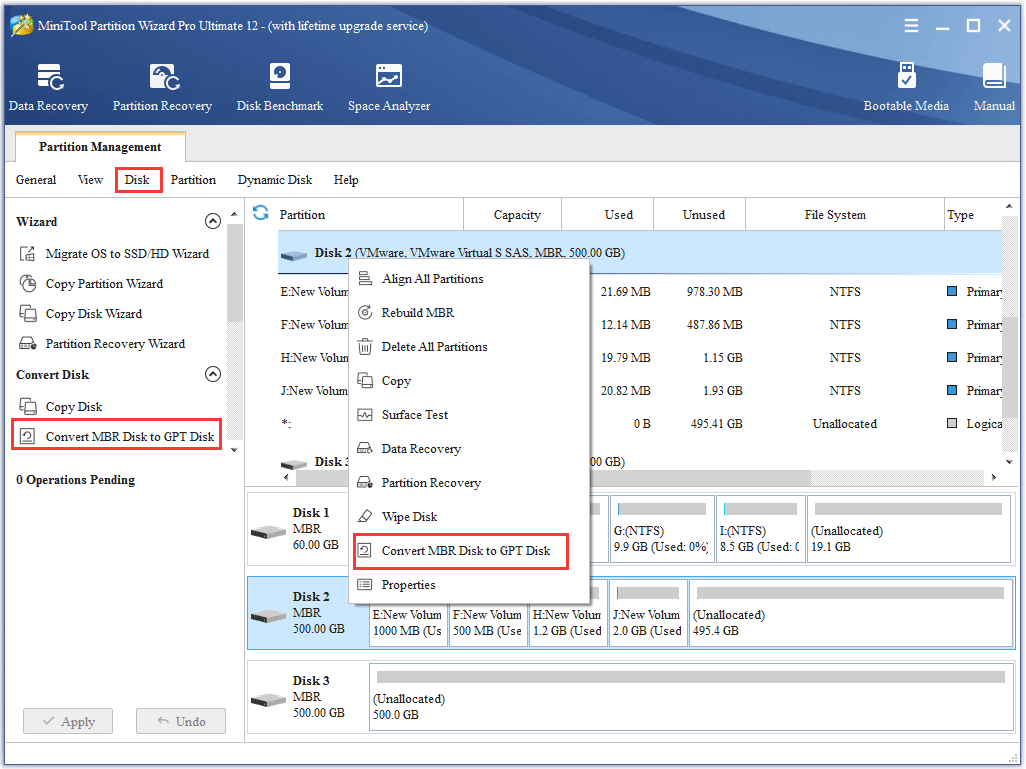 How to Convert MBR Disk to GPT | MiniTool Tutorial