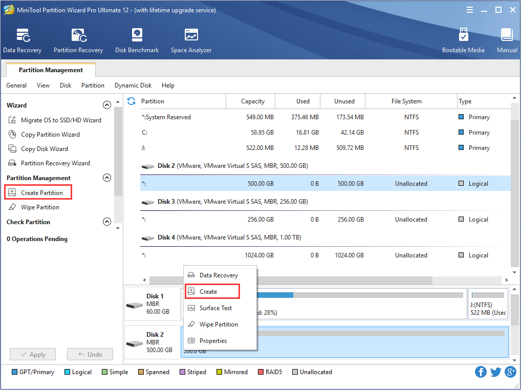 How to Create Partition | MiniTool Partition Wizard Tutorial