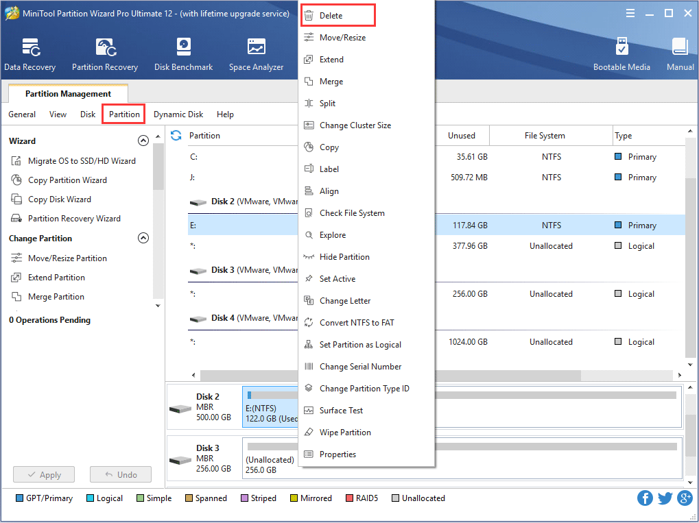 How to Delete Partition | MiniTool Partition Wizard Tutorial