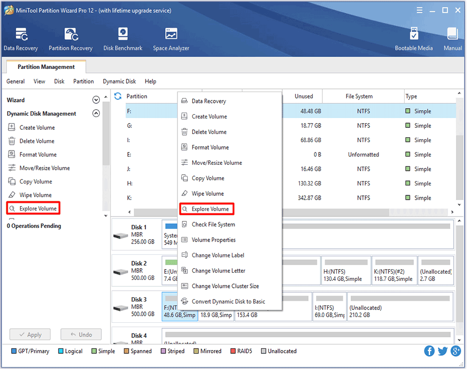 How to Explore Volume | MiniTool Partition Wizard Tutorial