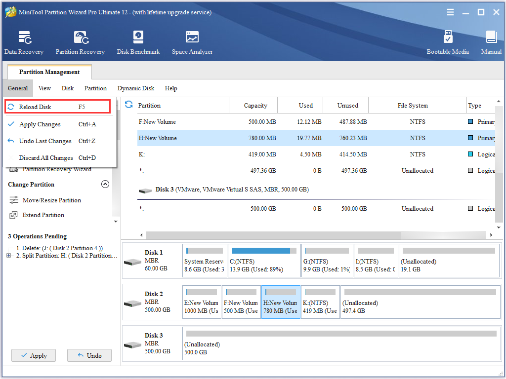 How to Reload Disk | MiniTool Partition Wizard Help Tutorial