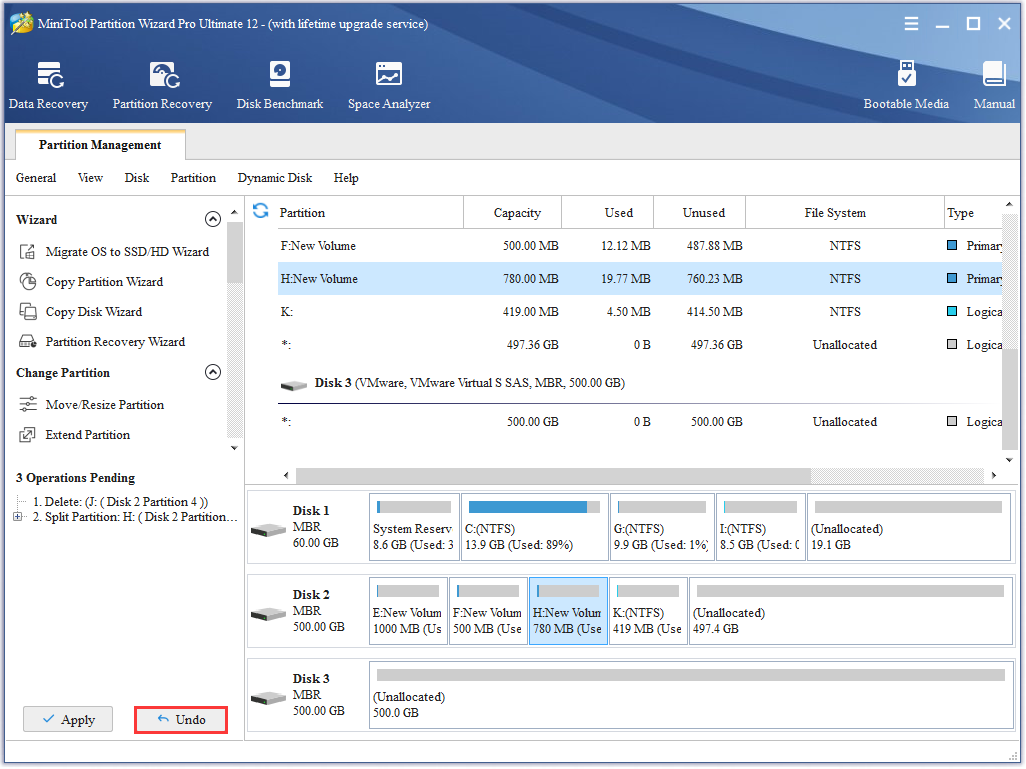 How to Undo Last Changes | MiniTool Partition Wizard Tutorial