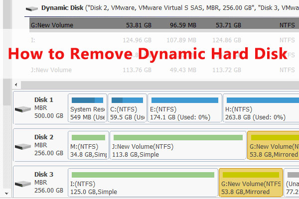 How to Remove Dynamic Hard Disk without Losing Important Data?