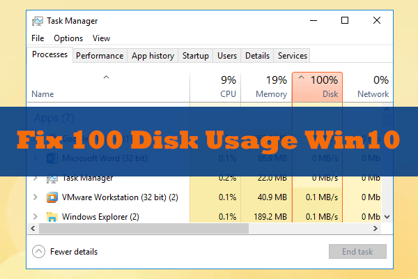 12 Tips for 100% Disk Usage on Windows 10 Task Manager