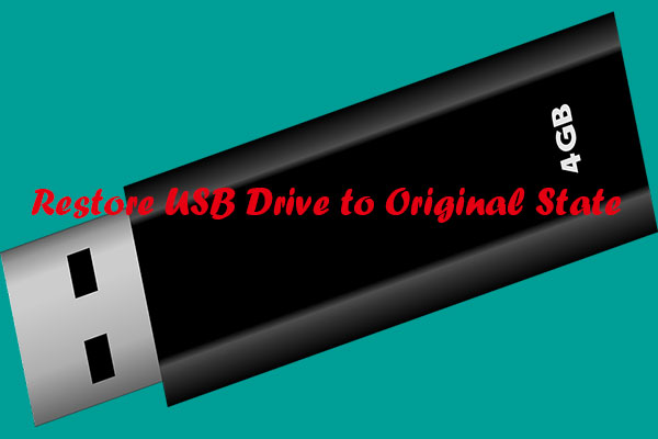 3 Methods on How to Restore USB Drive to Original State