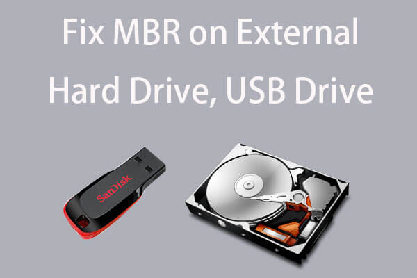 3 Steps to Fix MBR on External Hard Drive (USB Drive) for Free